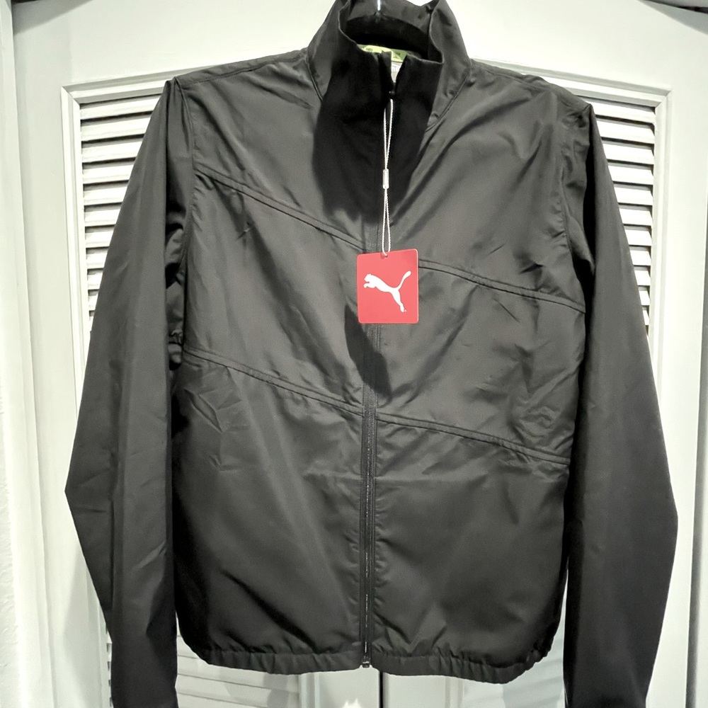 Puma black wind breaker